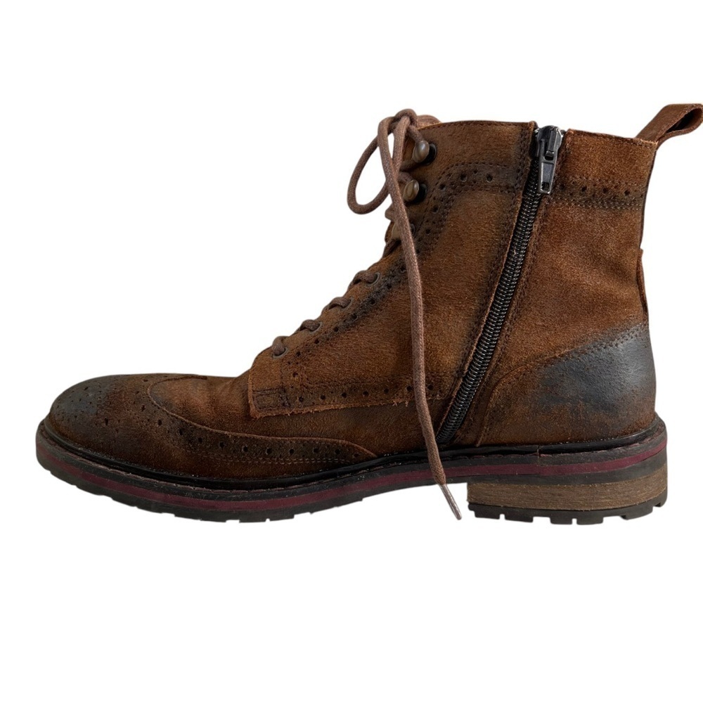 Fluchos Boots Men Sz 8 EU 41 Brown Distressed Leather Hipster Spain - Picture 2 of 11